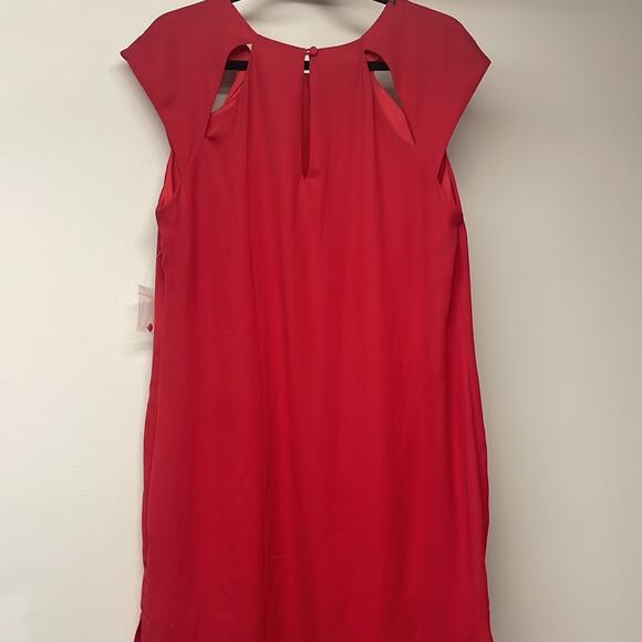 NWT Bisou Bisou Red Sleeveless Dress Size 14 - Picture 6 of 7